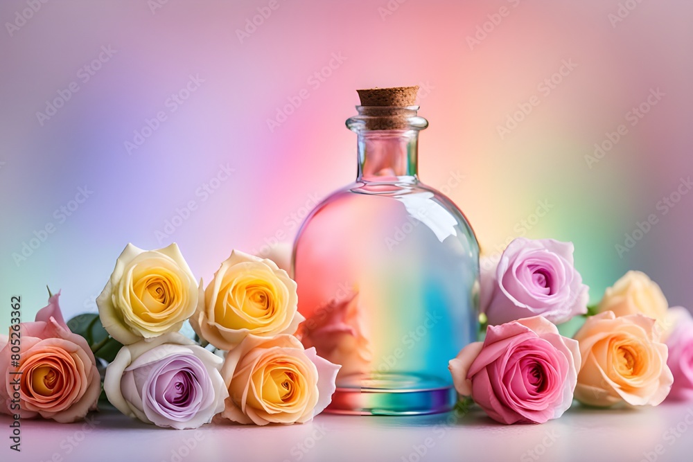 Clear glass bottle Clear glass bottle