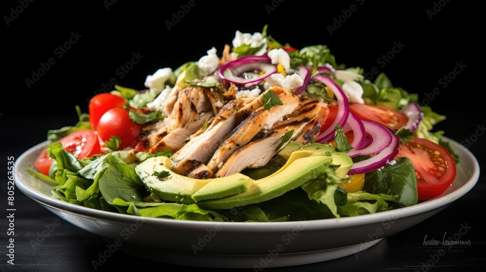 visual top lettuce salad