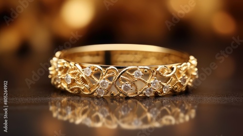 filigree golden ring In the second photograph we see