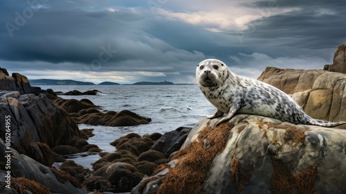 ocean grey seal photo