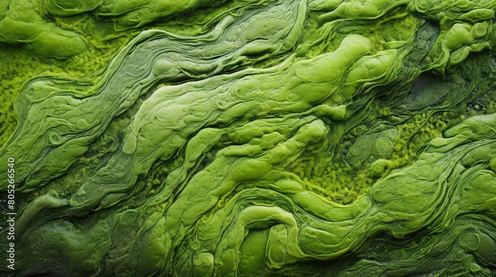 Obraz premium pond algae green In the second photograph