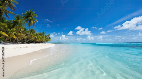 ocean sunny beach background © vectorwin
