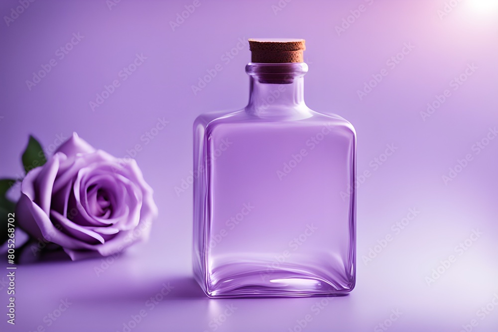 Clear glass bottle Clear glass bottle