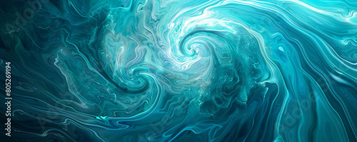 soft swirling patterns of turquoise and azure, ideal for an elegant abstract background photo