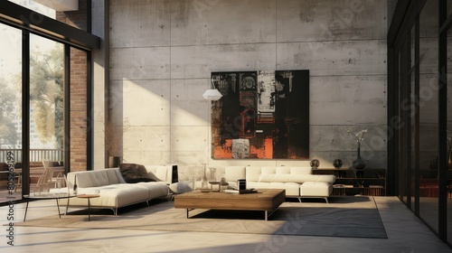 design blurred modern interior home