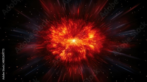 night explosion star