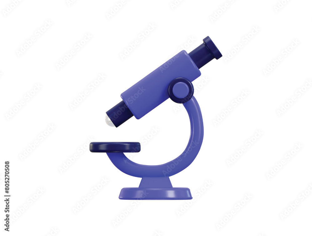 microscope icon 3d rendering vector illustration microscope icon 3d rendering vector illustration