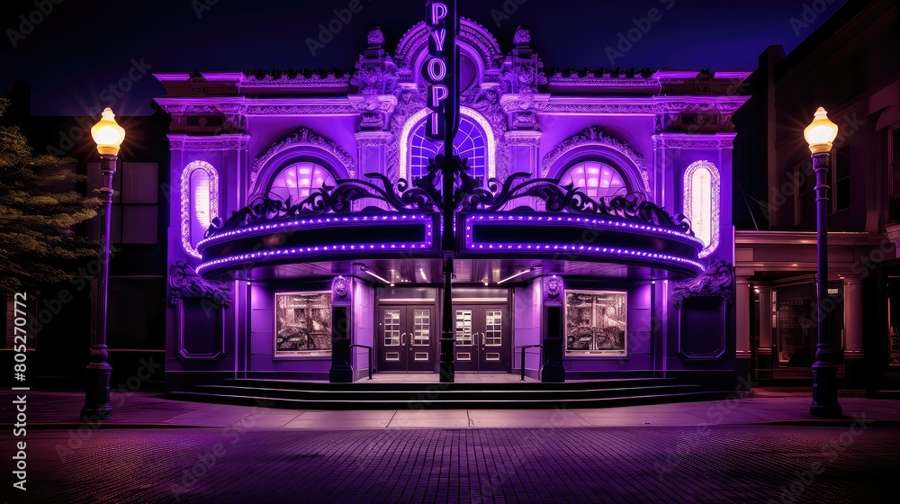 stage purple theater