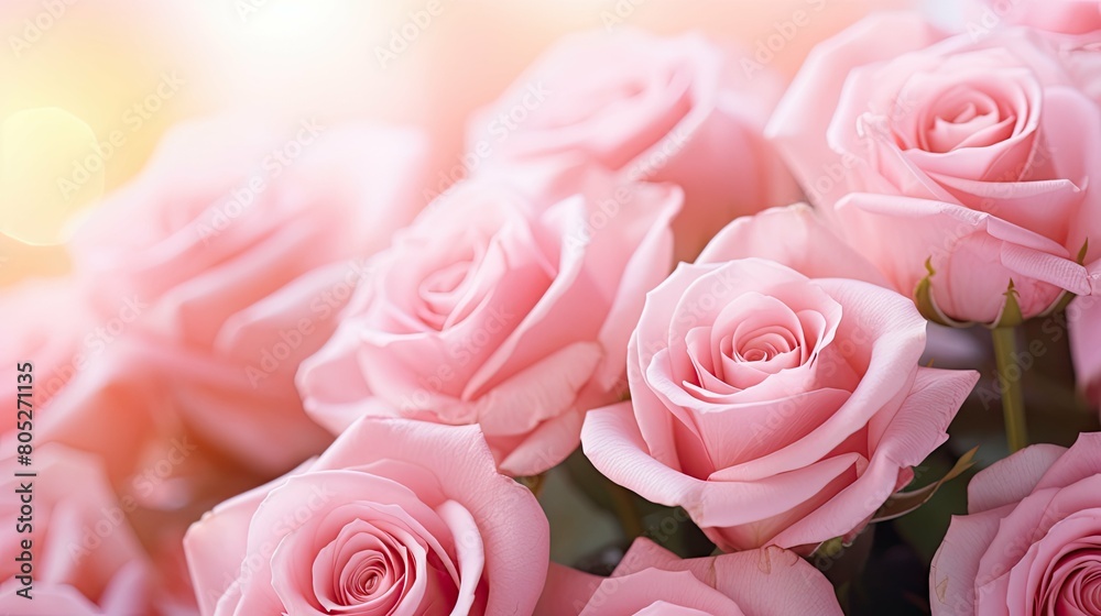 up bouquet pink roses