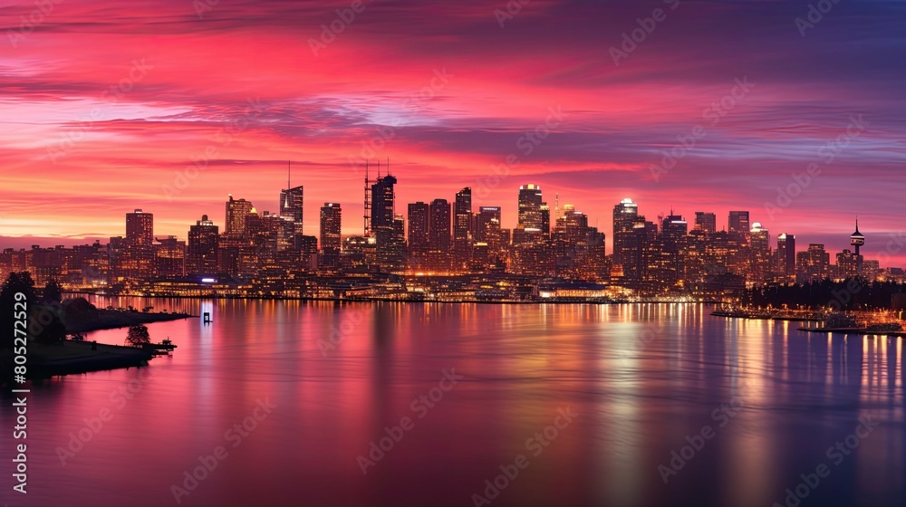 Fototapeta premium buildings city lights background