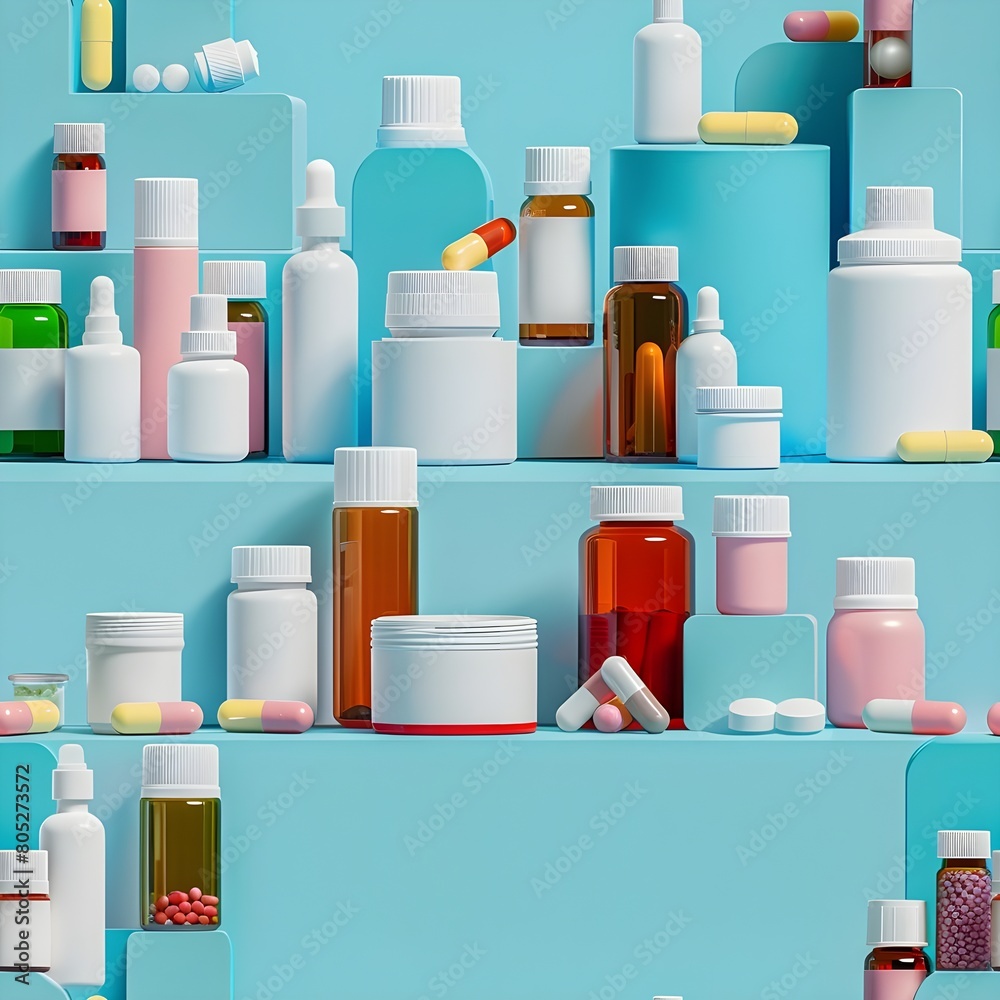pharmacy products tile seamless background pharmacy products tile seamless background