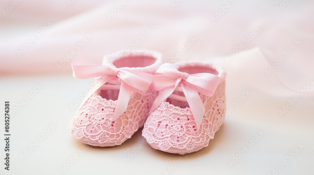 booties pink lace booties pink lace