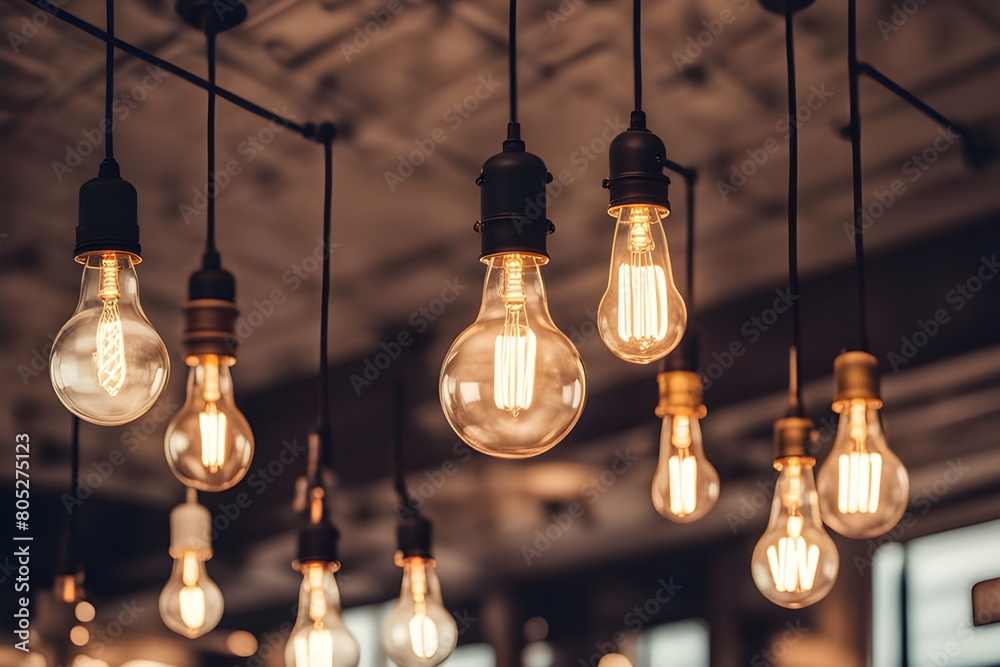 Obraz premium light bulbs 
