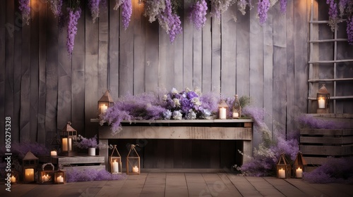 planks purple wedding background