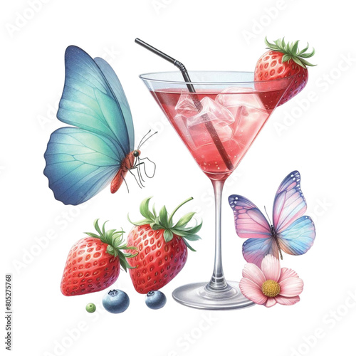 Strawberry Cocktail PNG