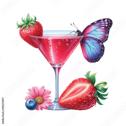 Strawberry Cocktail PNG