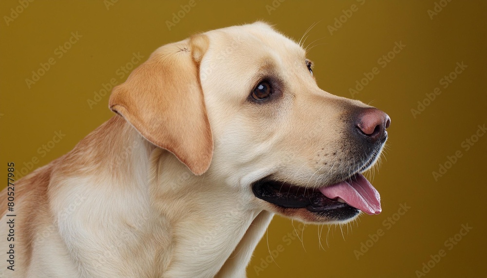 labrador retriever dog isolated from background