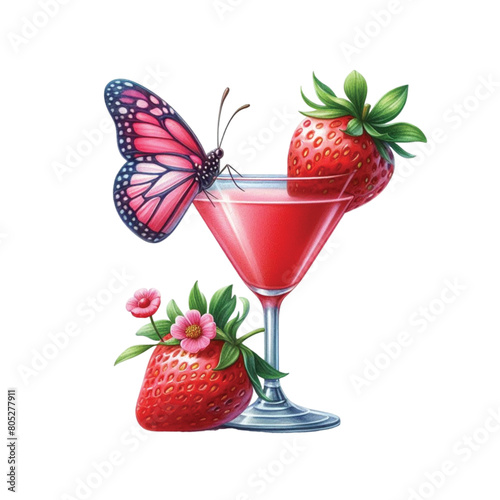 Strawberry Cocktail PNG