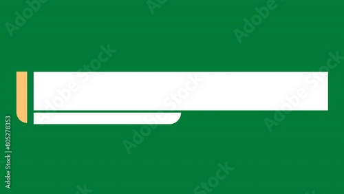 Modern Blank Lower Third Green screen Animation Professional Presentations for Video Editing, TV Broadcast, News Channels, Online Digital Media streaming. name and title space text and logo