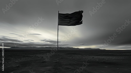lscape black and grey flag photo