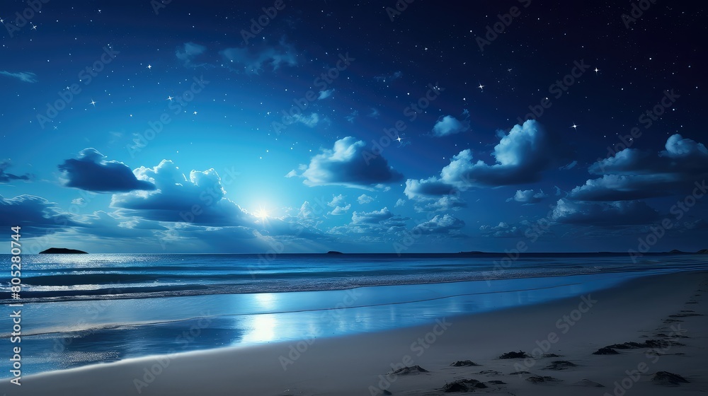 Fototapeta premium calm blue sky night