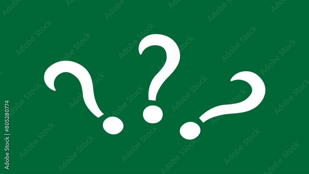 Question Mark animation Green screen. Doubts, Choosing, final decision, Why asking concept. Faq problem solution Help symbol. Question Mark exclamation with Point. Question Mark animation Green screen. Doubts, Choosing, final decision, Why asking concept. Faq problem solution Help symbol. Question Mark exclamation with Point.