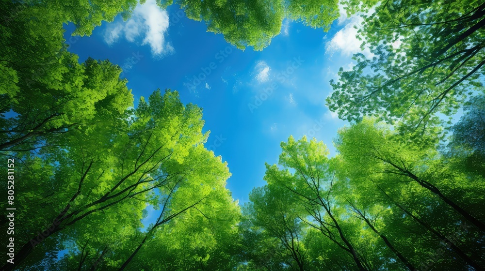 Obraz premium refreshing blue green backgrounds