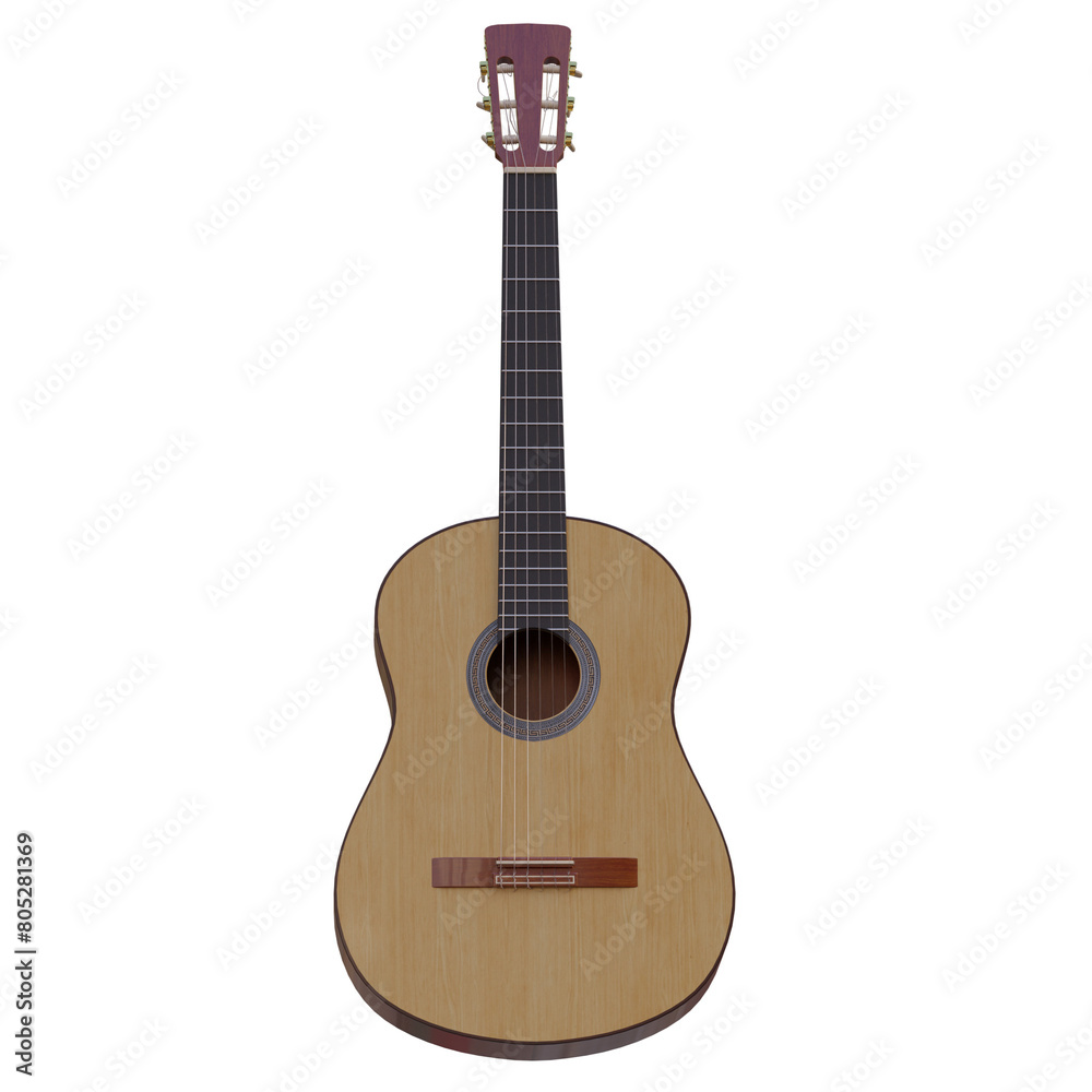 3d render guitar with transparent background 3d render guitar with transparent background