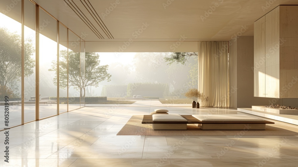 A Modern Minimalist Space with Wide Views and Effortlessly Chic Furniture A Modern Minimalist Space with Wide Views and Effortlessly Chic Furniture