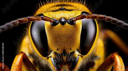 compound bee yellow jacket photo