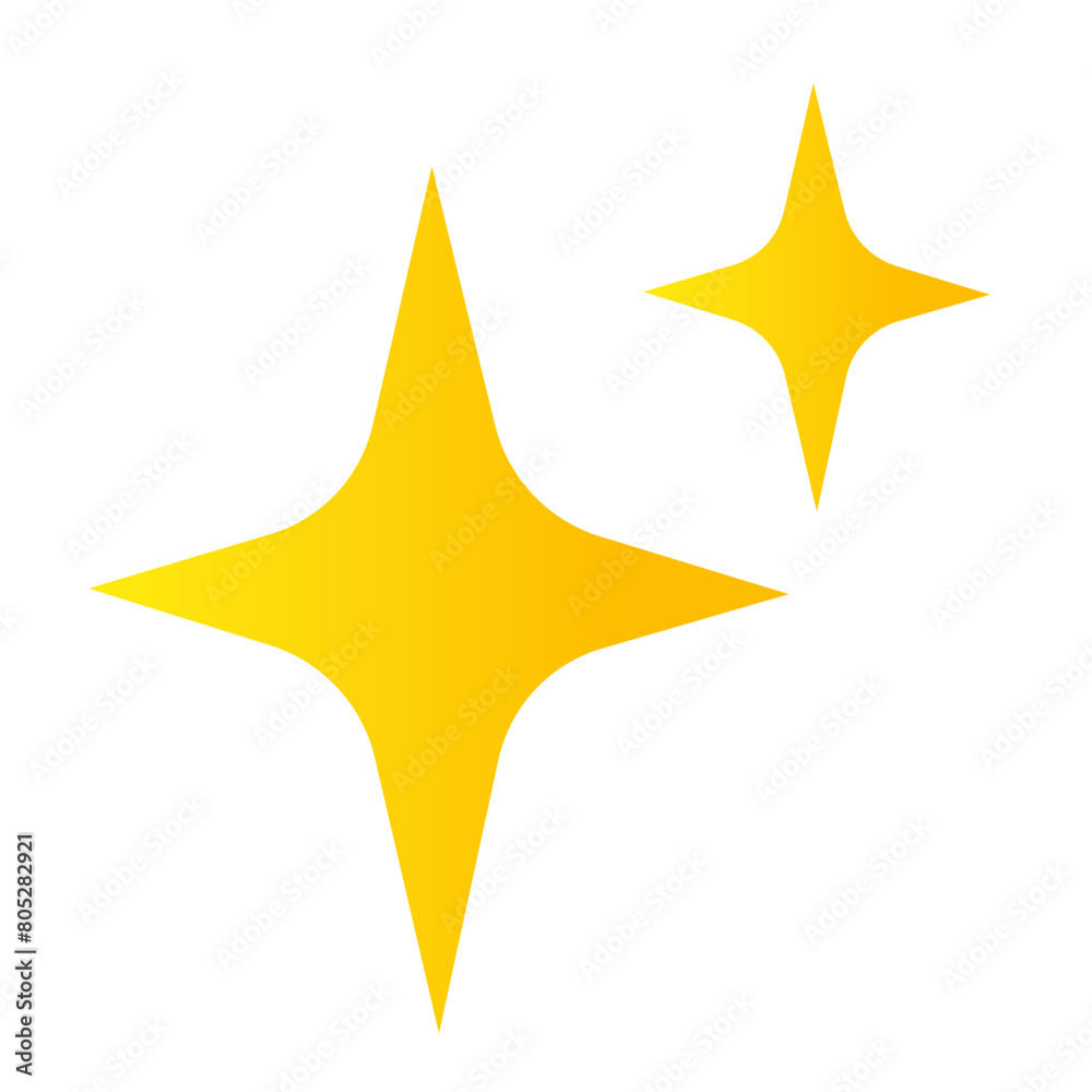 Sparkles Stars Icon. Generate or Gen AI Icon. Golden and yellow star emoji isolated Sparkles Stars Icon. Generate or Gen AI Icon. Golden and yellow star emoji isolated