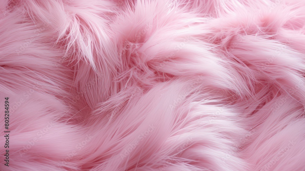 fluffy pink fur