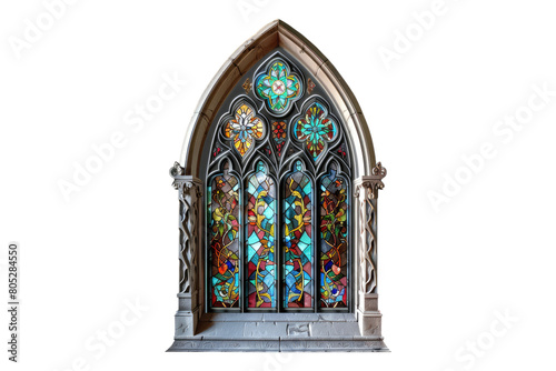 Resurrecting the gothic grandeur of stain isolated on transparent background