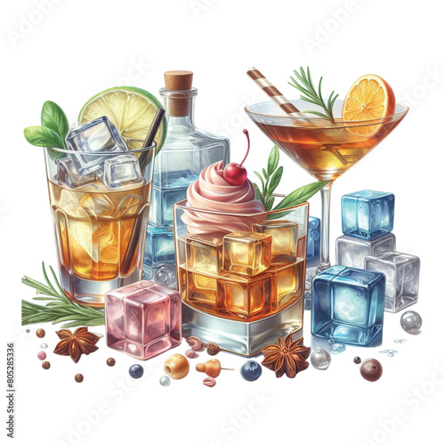 Whiskey Cocktails PNG