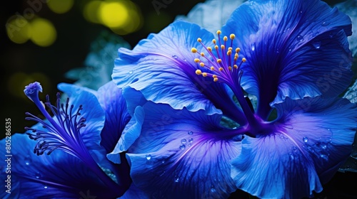 flower blue tropical photo