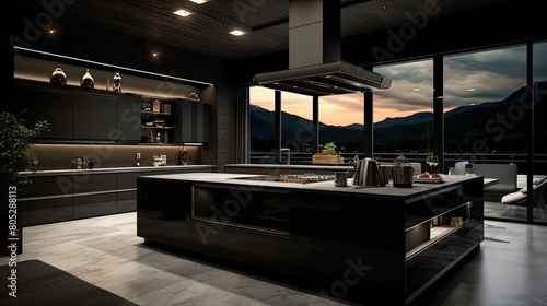cabinets dark modern kitchen