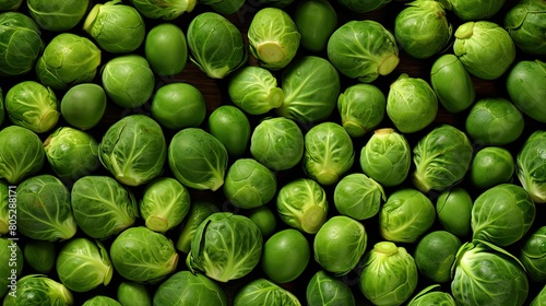 colorful brussels sprouts illustration