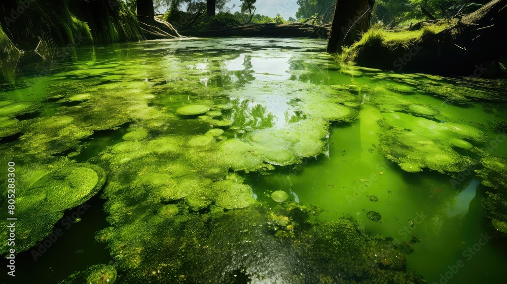 pond algae bloom pond algae bloom