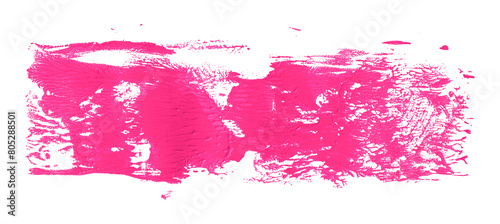 Shiny pink brush watercolor painting isolated on transparent background. watercolor png