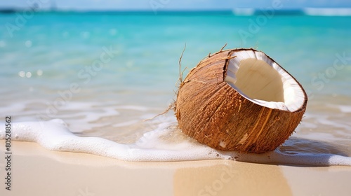 sand cracked coconut background