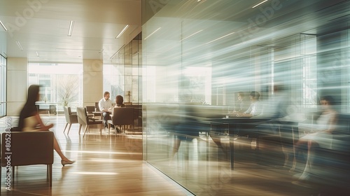 soft blurred executive office interior © vectorwin