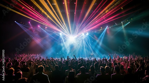rave flashing lights © vectorwin