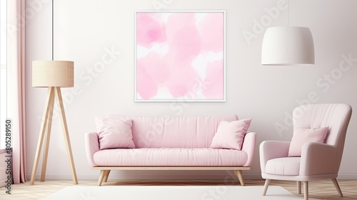 vibrant pink watercolour