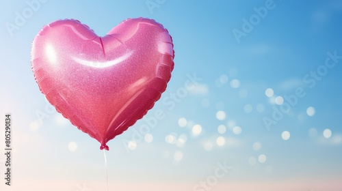 clear pink sparkle heart