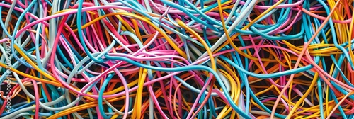  a bunch of colorful wires