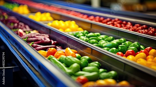 grocery distribution conveyor belt