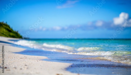 美しい海の砂浜 波打ち際の風景
