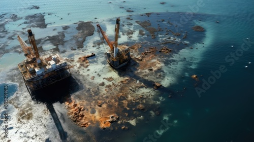 platform oil rig texas © vectorwin
