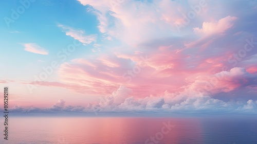 gradient blue pink sky
