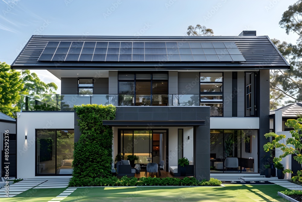 Eco Friendly Smart Home with Integrated Renewable Energy Systems and Sleek Minimalist Design Eco Friendly Smart Home with Integrated Renewable Energy Systems and Sleek Minimalist Design
